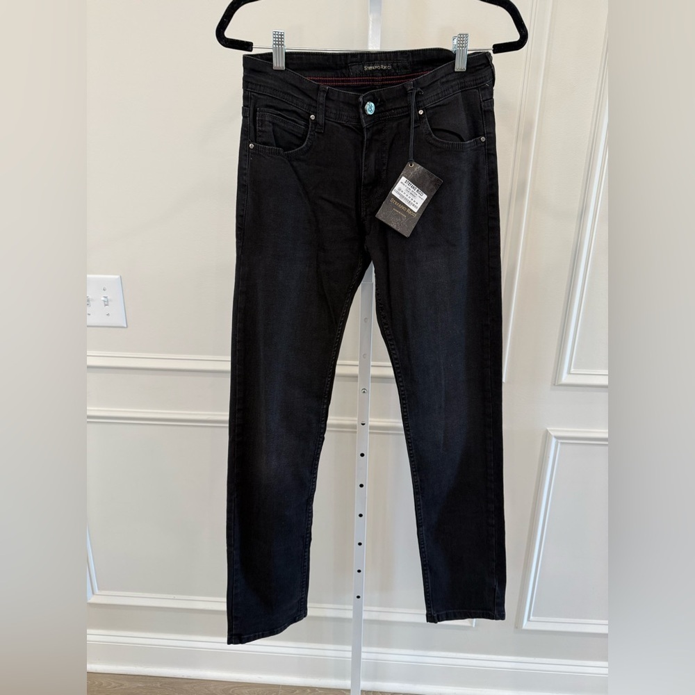 Stefano Ricci Black Slim Straight Jeans